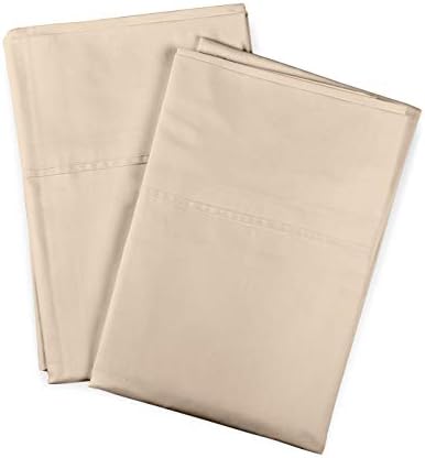  Peru Pima Luxury Pillowcase Set - 100% Peruvian Pure Cotton - 800 Thread Count - Hotel Quality Sateen - King Size - Ivory