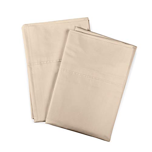  Peru Pima Luxury Pillowcase Set - 100% Peruvian Pure Cotton - 800 Thread Count - Hotel Quality Sateen - King Size - Ivory