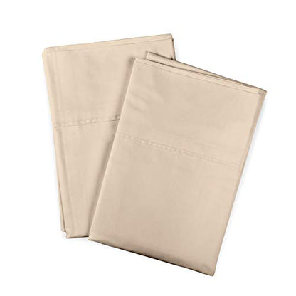  Peru Pima Luxury Pillowcase Set - 100% Peruvian Pure Cotton - 800 Thread Count - Hotel Quality Sateen - King Size - Ivory