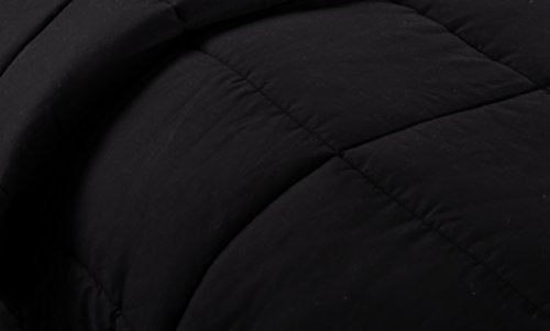  Ghooss All Season Black Bedding Down Comforter -Hotel Quality Luxury Quilt With Corner Tabs-Super Microfiber Fill -Machine Washable-King Size