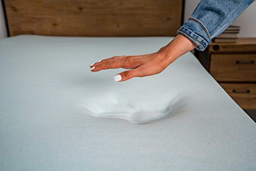 Dreamfoam Bedding 3" Gel Infused Memory Foam Topper, Made In Arizona, Short Queen