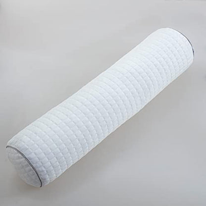 Kingnex Bolster Roll Pillow For Sleeping On Back Or Side Under Knee To Relief Lower Back Pain Between Legs For Side Sleepers Cylinder Pillow With Removable Cooling Cover 24x8