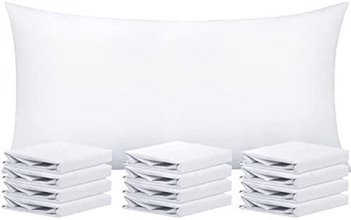  NTBAY 12 Pack 100% Brushed Microfiber Queen Pillowcases, Super Soft And Cozy, Wrinkle, Fade, Stain Resistant With Envelope Closure Pillow Cases, 20x30 Inches, Dark Grey