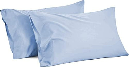  100% Egyptian Cotton 800 Thread Count Soft And Luxury 2 Piece Queen Size Pillowcase (20" X 30") Inches, White