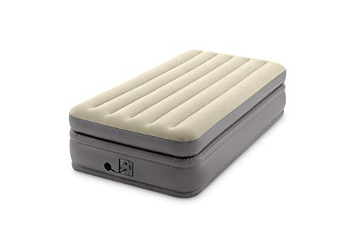 Intex -Twin Comfort Elevated Fiber-Tech Airbed, Cream (64161EP)