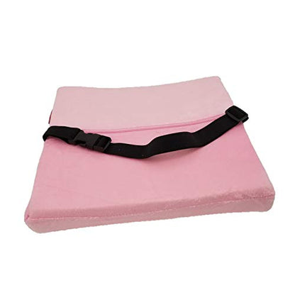  Bookishbunny Premium Memory Foam Lumbar Support Cushion Pillow (Pink)