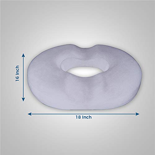 Donut Pillow Hemorrhoid Seat Cushion - Orthopedic Memory Foam – Contoured Luxury Comfort, Pain Relief And Supports Prostate, Pregnancy, Post Natal Sciatica Coccyx, Surgery & Tailbone Pressure Dr Flink