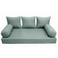  *Cover ONLY*-Style 3 Outdoor Daybed Mattress Bolster Back Pillow Slipcovers Knife Edge Twin-AD002