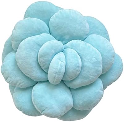  Mello Moonstone 3D Succulent Plant Pillow Aurora Green Bed Flower Decorative Cute Soft Sofa And Chair Plush Throw Cushion Great For Plant Lovers Green Thumb Friends And Family Accent Decor Gift