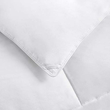 Amazon Basics Down Alternative Bedding Comforter Duvet Insert - Full / Queen, White, All-Season
