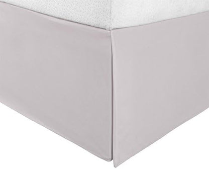 Superior Uperior Infinity Luxury Soft 100% Brushed Microfiber Tailored Bed Skirt With 15” Drop, Wrinkle Resistant With Pleats And Split Corners - Twin XL Bedskirt, Lilac