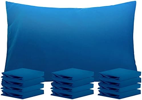  NTBAY 12 Pack 100% Brushed Microfiber Queen Pillowcases, Super Soft And Cozy, Wrinkle, Fade, Stain Resistant With Envelope Closure Pillow Cases, 20x30 Inches, Dark Grey