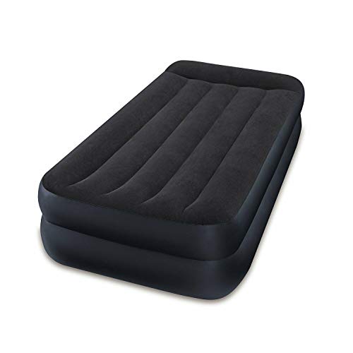  Beam Pillow Rest Fiber Tech Air Mattress Bed W/ Built In Pump, Twin