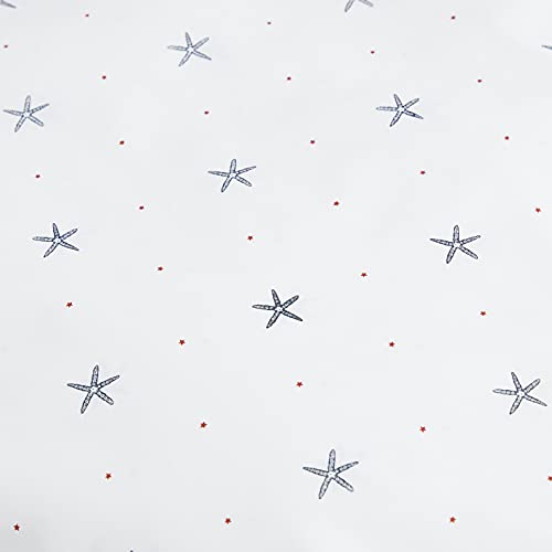 Nautica - Twin Sheets, Cotton Percale Bedding Set, Coastal Home Decor, Dorm Room Essentials (Star Spangled Coastal Blue, Twin)