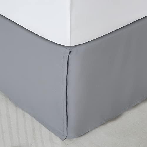  ONIVE Premium Bed Skirt Solid With Pleated Dust Ruffle 15-Inch Drop Easy To Put In Shrink Free And Fade Resistant (Beige, King)