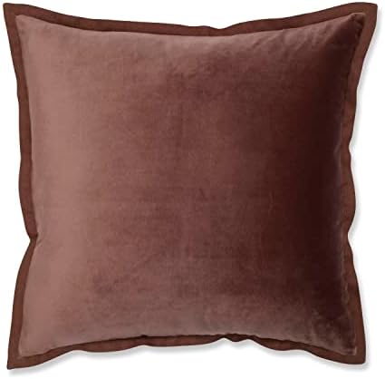  Pillow Perfect Indoor Velvet Collection Lumbar Pillow, 12" X 20", Black