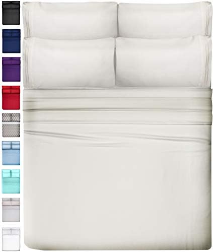 Deep Pocket Queen Sheets - 6 PCS Set - Up To 15 Inches - 2500 Supreme Collection - Superior Softness - Hotel Luxury Sheets & Pillowcases Set - Wrinkle And Fade Resistant (Queen, Gray)