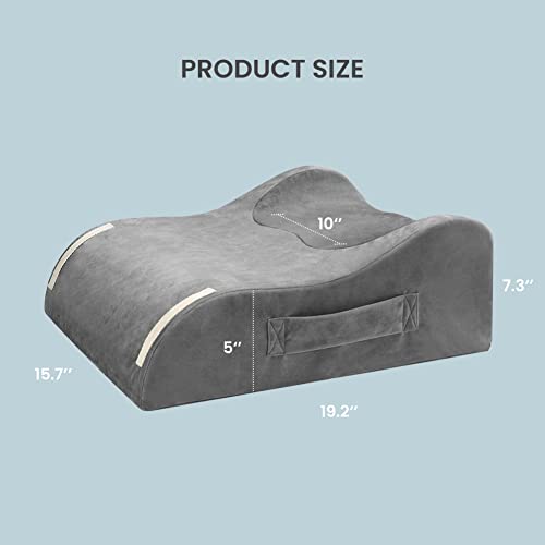  LightEase Post-Surgery Leg, Knee, Ankle Elevation Pillow, Memory Foam Leg Elevating Pillow For Injure, Sleeping, Reduce Swelling
