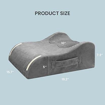  LightEase Post-Surgery Leg, Knee, Ankle Elevation Pillow, Memory Foam Leg Elevating Pillow For Injure, Sleeping, Reduce Swelling
