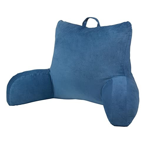  Klear Vu Velour Neck Back Lumbar Support Pillow, Navy One Size