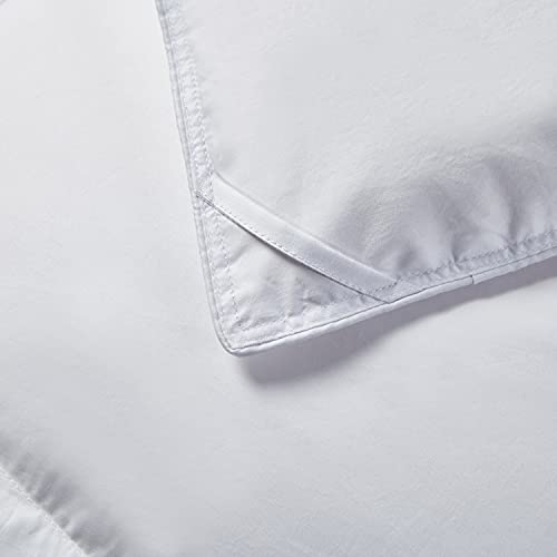  Kathy Ireland White Feather Goose Down Comforter-All Season Warmth, Twin