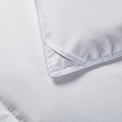  Kathy Ireland White Feather Goose Down Comforter-All Season Warmth, Twin
