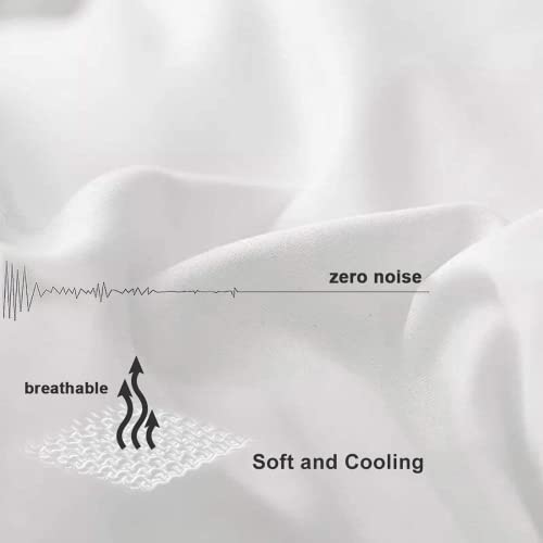  COHOME Twin XL 2100 Series Cooling Down Alternative Comforter - Quilted Duvet Insert With Corner Tabs All-Season - Soft Luxury Hotel Comforter - Reversible - Machine Washable - White
