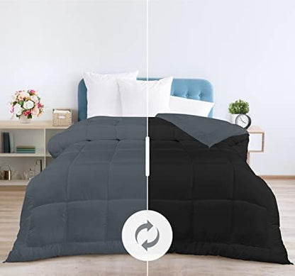  All Season Down Alternative Quilted Twin/Twin XL Comforter - Duvet Insert With Corner Tabs - Machine Washable – Bed Comforter - White