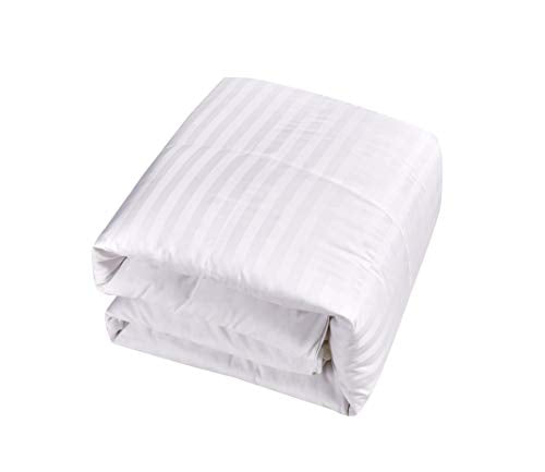  500 Thread Count Damask Stripe (2 CM) Duraloft Down Alternative Comforter, FQ