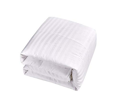  500 Thread Count Damask Stripe (2 CM) Duraloft Down Alternative Comforter, FQ