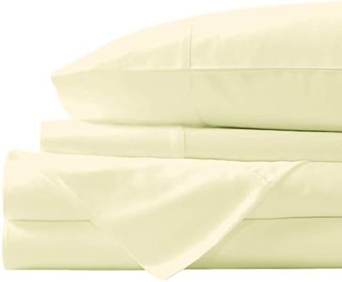  New York Mercado Super Soft, Elegant And Premium Quality, 100% Egyptian Cotton, Made In USA Italian Finish High TC, Long Stapled 4-pc Bedding Sheet Set With 21” Deep Pocket (Full, Elephant Grey)