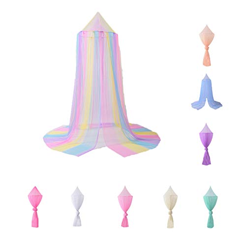  Meideli Bed Canopy For Girls Canopy For Girls Bed Canopy Tent For Girls Room Princess Bed Canopy For Girls Kids Bed Canopy Girls Rainbow Canopy For Girls Bed Pink