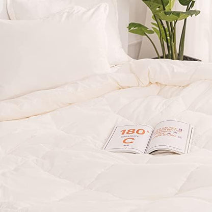  RECYCO King Comforter Set, Lightweight Ultra Soft Down Alternative Quilted Comforter, Duvet Insert Bedding Set With Pillow Sham For All Season, Sage Green