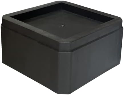  DuraCasa 3 Inch Bed Risers - Heavy-Duty Couch/Furniture Risers, Stackable, Fits Up To 5.5 Inch Bed Leg, Creates An Additional 3 Inches Of Height Or Storage! Table Or Sofa Riser (4, 3 Inch Black)