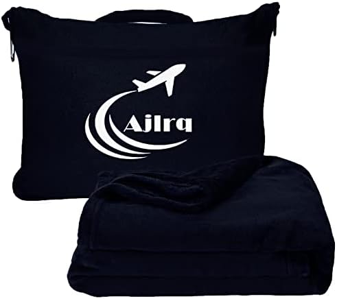  Ajlrq Travel Blanket Airplane Pillow, Premium Soft Polyester 2 In 1 Travel Pillow Airplane Blanket WithSoft Bag Pillow Case Travel Essentials With Storage Bag And Handle Belt (Pink)