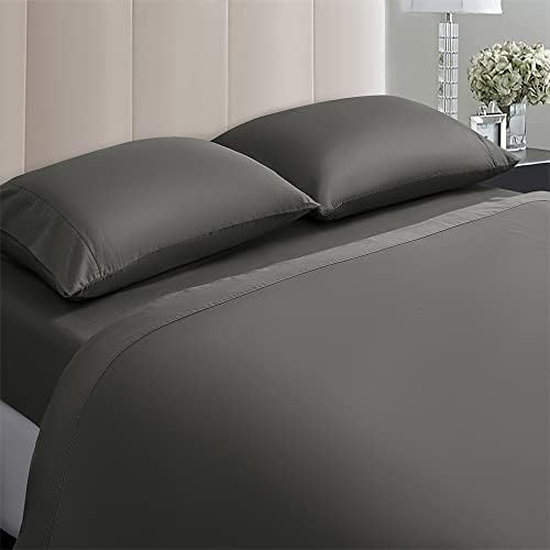  100% Egyptian Cotton Sheets Queen Size,1000 Thread Count Luxury Heavy Bed Sheets Set,Very Smooth Soft With 18" Deep Pocket Sheets 4 Pc Set (White, Queen)