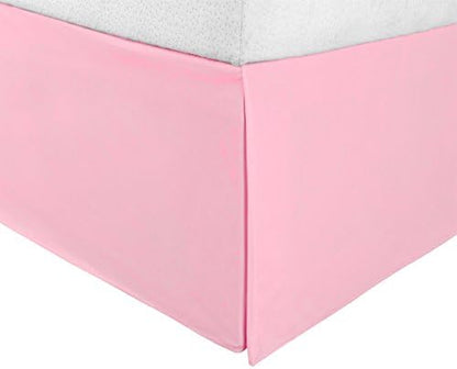 Superior Uperior Infinity Luxury Soft 100% Brushed Microfiber Tailored Bed Skirt With 15” Drop, Wrinkle Resistant With Pleats And Split Corners - Twin XL Bedskirt, Lilac