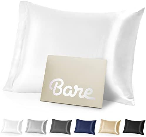  Silk Mulberry Pillowcases - Standard/Queen Size - For Hair And Skin - Grey Pillowcases - Easy Care - 100% Pure Premium Mulberry Silk - Zipper Closure (Standard, Grey)