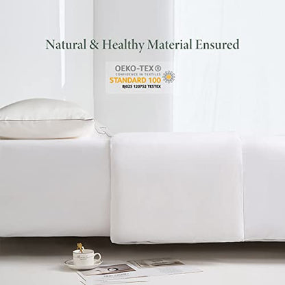  Silk Comforter For Summer With Cotton Shell, Silk Filled Comforter,Silk Quilt, Silk Duvet -Ultra Soft, Light Weighted-100% Top Grade Mulberry Silk, King Size, White
