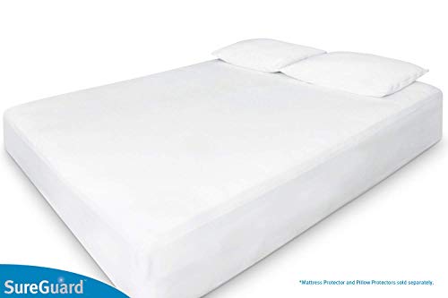  Queen Size Mattress Protector - 100% Waterproof, Hypoallergenic - Premium Fitted Cotton Terry Cover