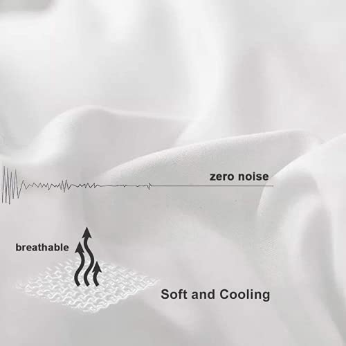  Queen 2100 Series Cooling Comforter Down Alternative Quilted Duvet Insert With Corner Tabs All-Season - Luxury Soft Hotel Comforter - Breathable - Reversible - Machine Washable - White