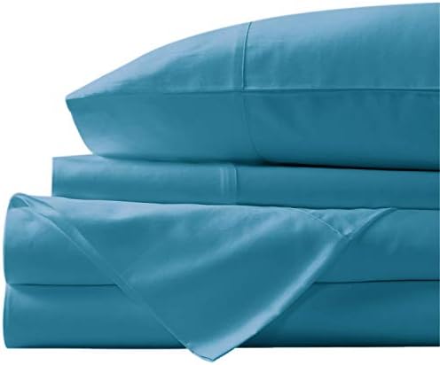  New York Mercado Super Soft, Elegant And Premium Quality, 100% Egyptian Cotton, Made In USA Italian Finish High TC, Long Stapled 4-pc Bedding Sheet Set With 21” Deep Pocket (Full, Elephant Grey)