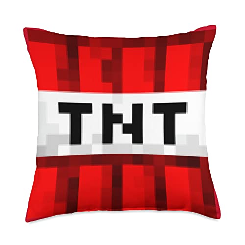 TopsandthePops 64 Gaming TNT Dynamite Explosive Design 32 Bit Throw Pillow, 18x18, Multicolor