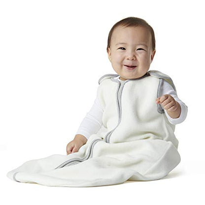  Baby Sleeping Bag Sack - Premium Polar Fleece, Indoor Wearable Blanket - Boys & Girls. Fits Infants, With Convenient Shoulder Straps For Safe & Comfortable Sleep, Mocha, Medium (6-18 Months)