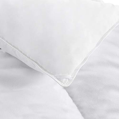 Amazon Basics Down Alternative Bedding Comforter Duvet Insert, King, White, Light