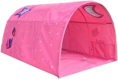  Children's Cabin Bed Tunnel Tent For 90-100cm In Width Loft Bed Bunk Tent,Fabric, Blue, Single