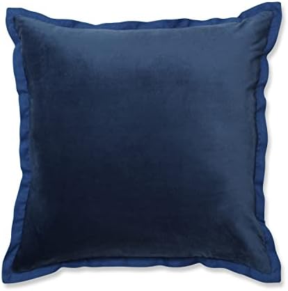  Pillow Perfect Indoor Velvet Collection Lumbar Pillow, 12" X 20", Black