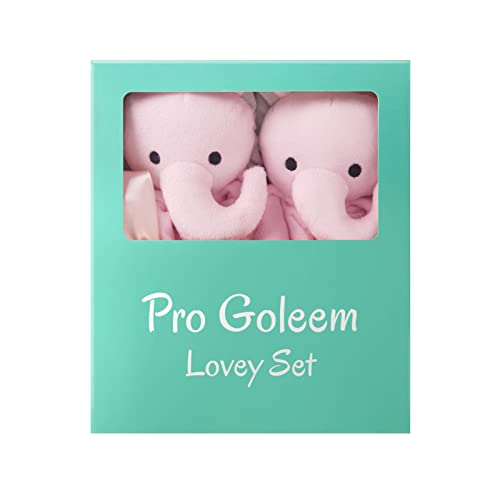  Pro Goleem Elephant Security Blanket With Stuffed Animal Snuggle Toy Lovey Soft Lovie Baby Registry Search Baby Girl Gifts For Infant And Toddler Pink 16 Inch