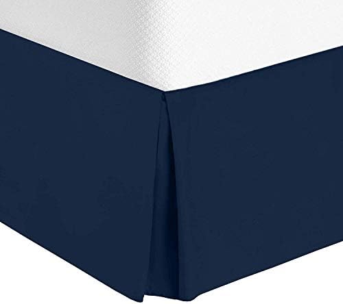  Twin Light Grey Bed Skirt 100% Cotton Solid 18 Inch Drop Wrinkle & Fade Resistant