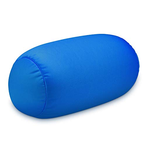  Squishy Neck Pillow, 7Inch X 12Inch Soft Travel Body Bed Pillow Bean Pillow For Kids Adult Chair Sleeping Car Seat, Fun Dormroom (Sky Blue)